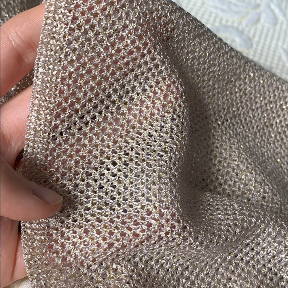 Elegant Blush and Gold Cejon Scarf - Picture 4 of 5